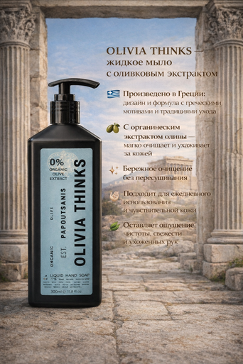 Olivia Thinks Жидкое мыло для рук 360ml BIO
