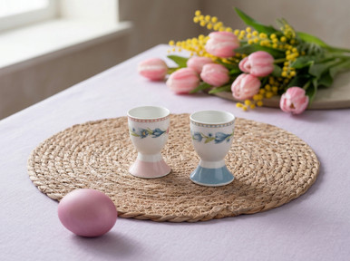 16108Подставка из 2 подставок для яиц EASTER фарфор   FISSMAN