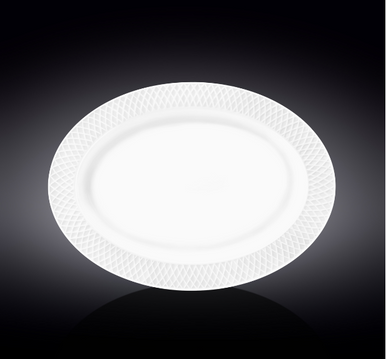 Блюдо овальное DIAMOND plate 35 *25 СМ