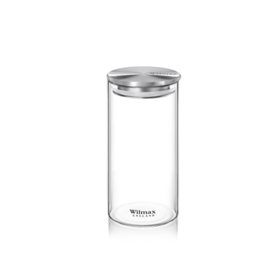 Банка с крышкой 1300 мл 10*20 см JAR with stainless lid 1300ML 888516/A