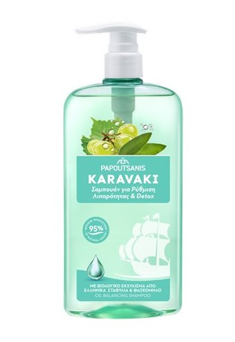 ШАМПУНЬ KARAVAKI МАСЛЯНЫЙ БАЛАНС И ДЕТОКС 600мл